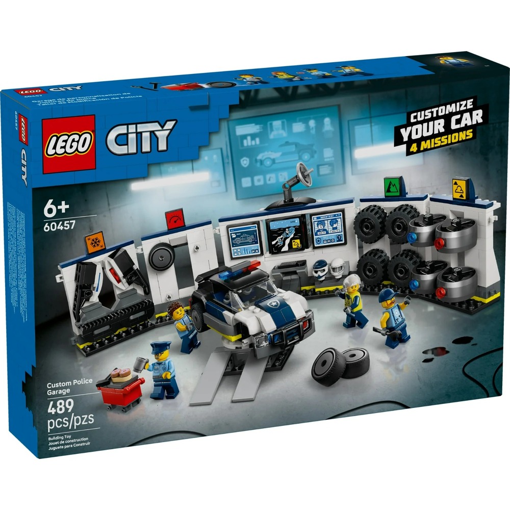 LEGO CITY/CUSTOM POLICE GARAGE/60457/489 PCS/NEW/MINT BOX/MSLC062826